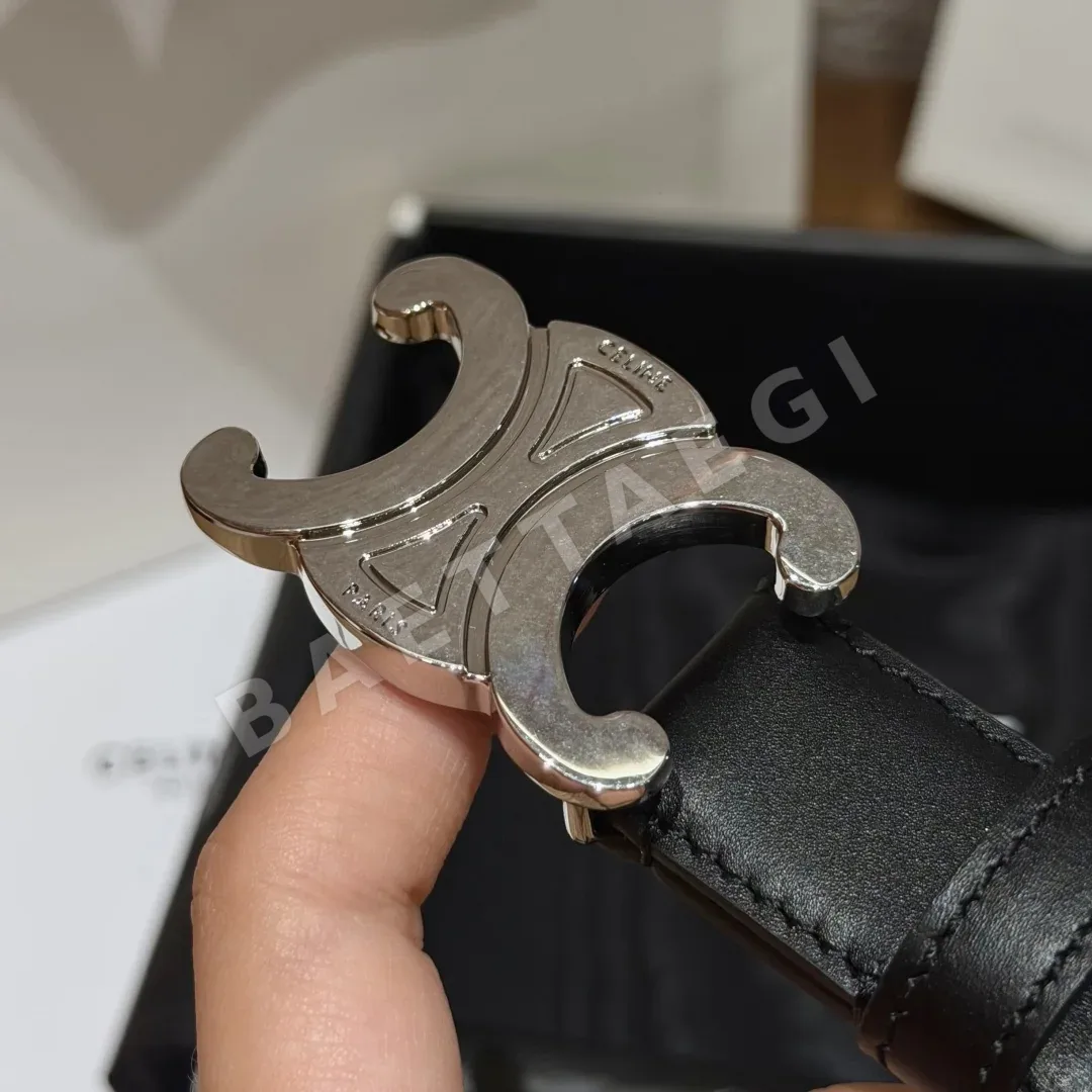 셀린느 트리옹 가죽 25mm 벨트 상세 이미지 7