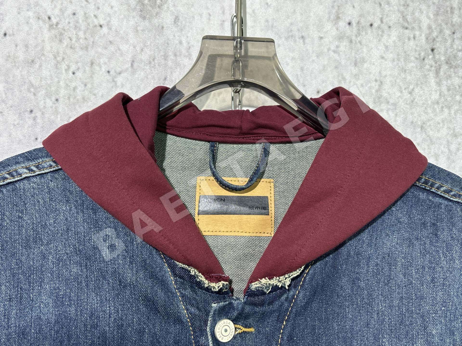 발렌시아가 데님 패치워크 후드 자켓 49700-F 상세 이미지 5