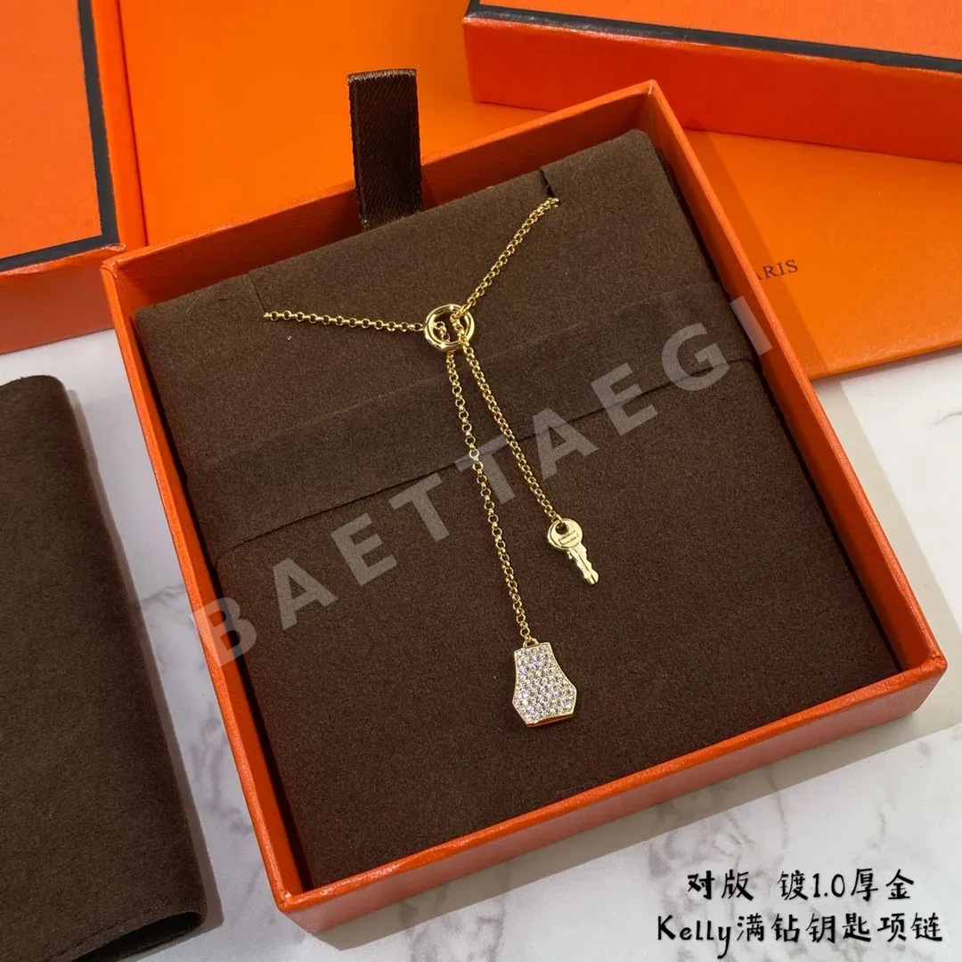에르메스 18K 골드 자물쇠 열쇠 목걸이 상세 이미지 3