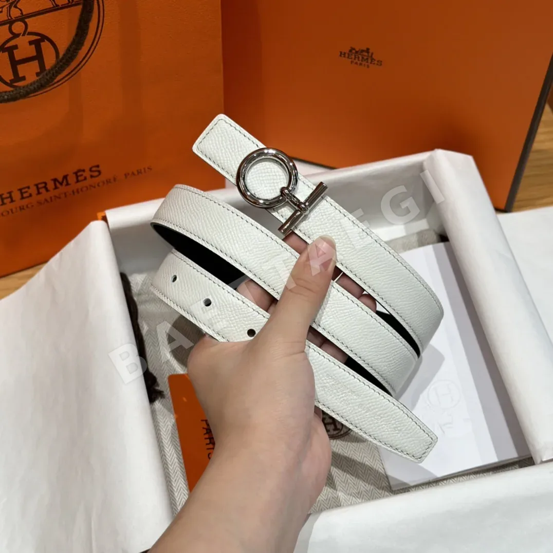 에르메스 셰인 당크르 양면 가죽 벨트 상세 이미지 3