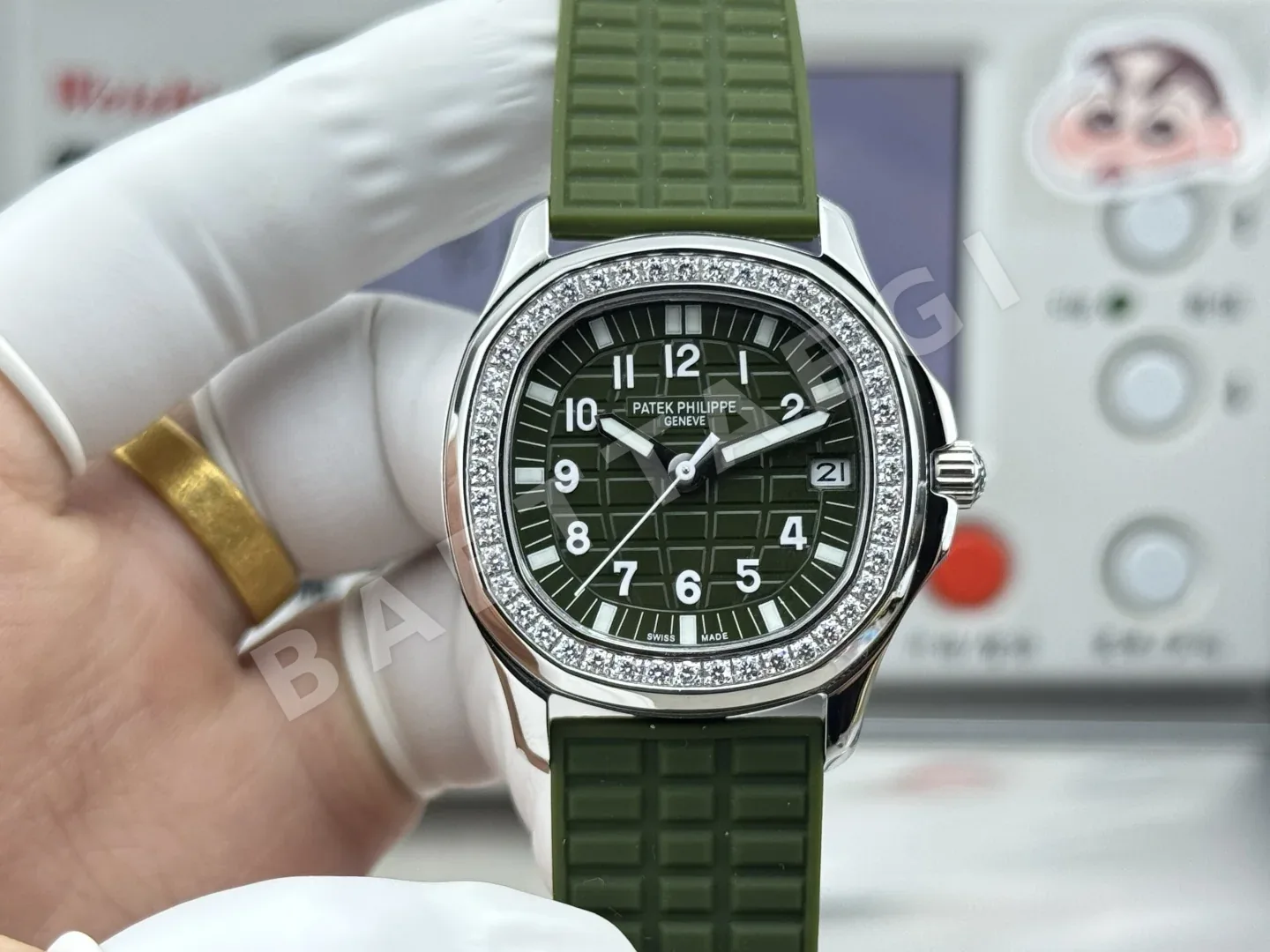 파텍필립 아쿠아넛 자동 여성용 GR 공장 레플리카 44065 Patek Philippe