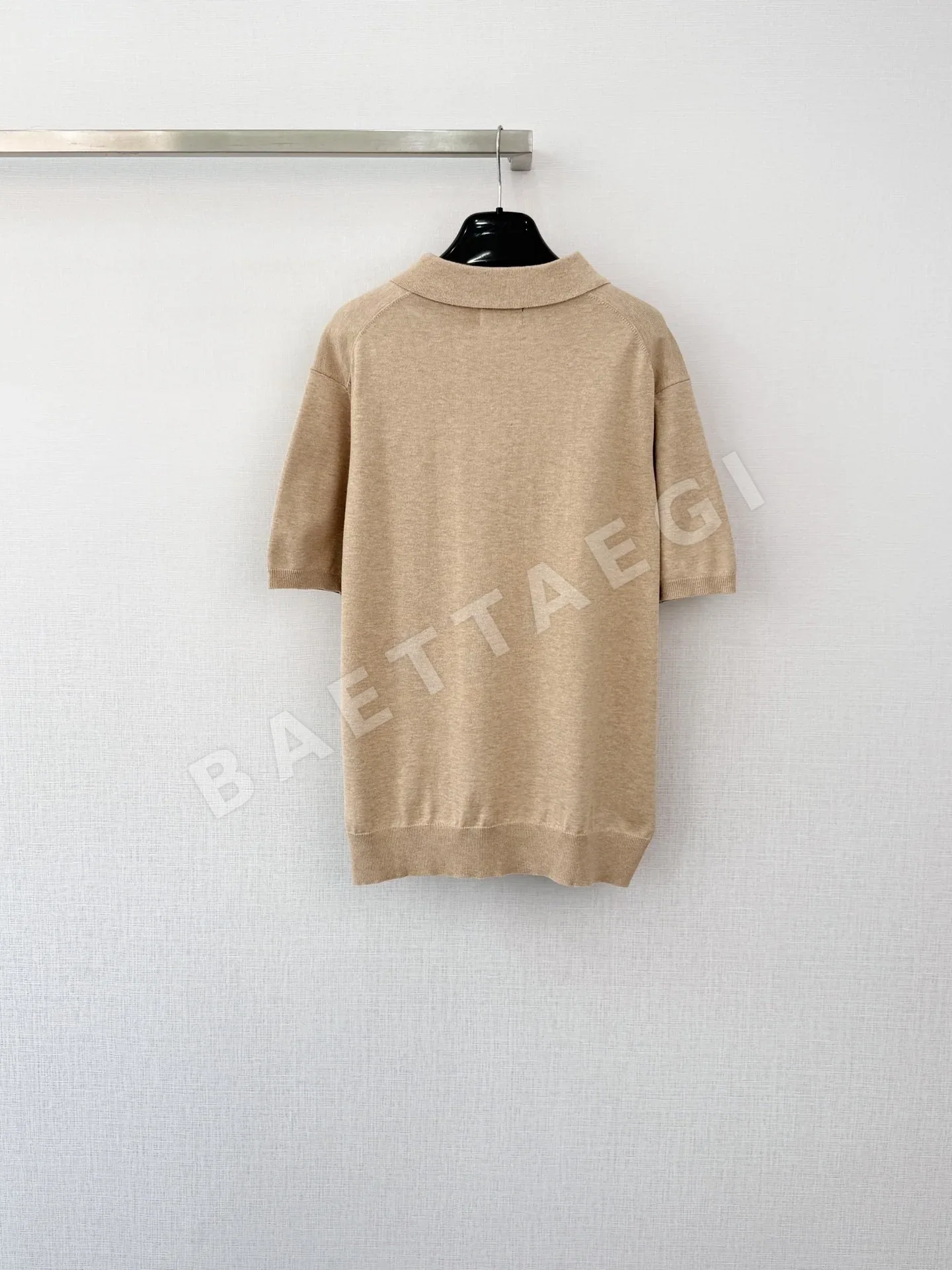 폴로 자수 니트 여성 반팔 셔츠 상세 이미지 2