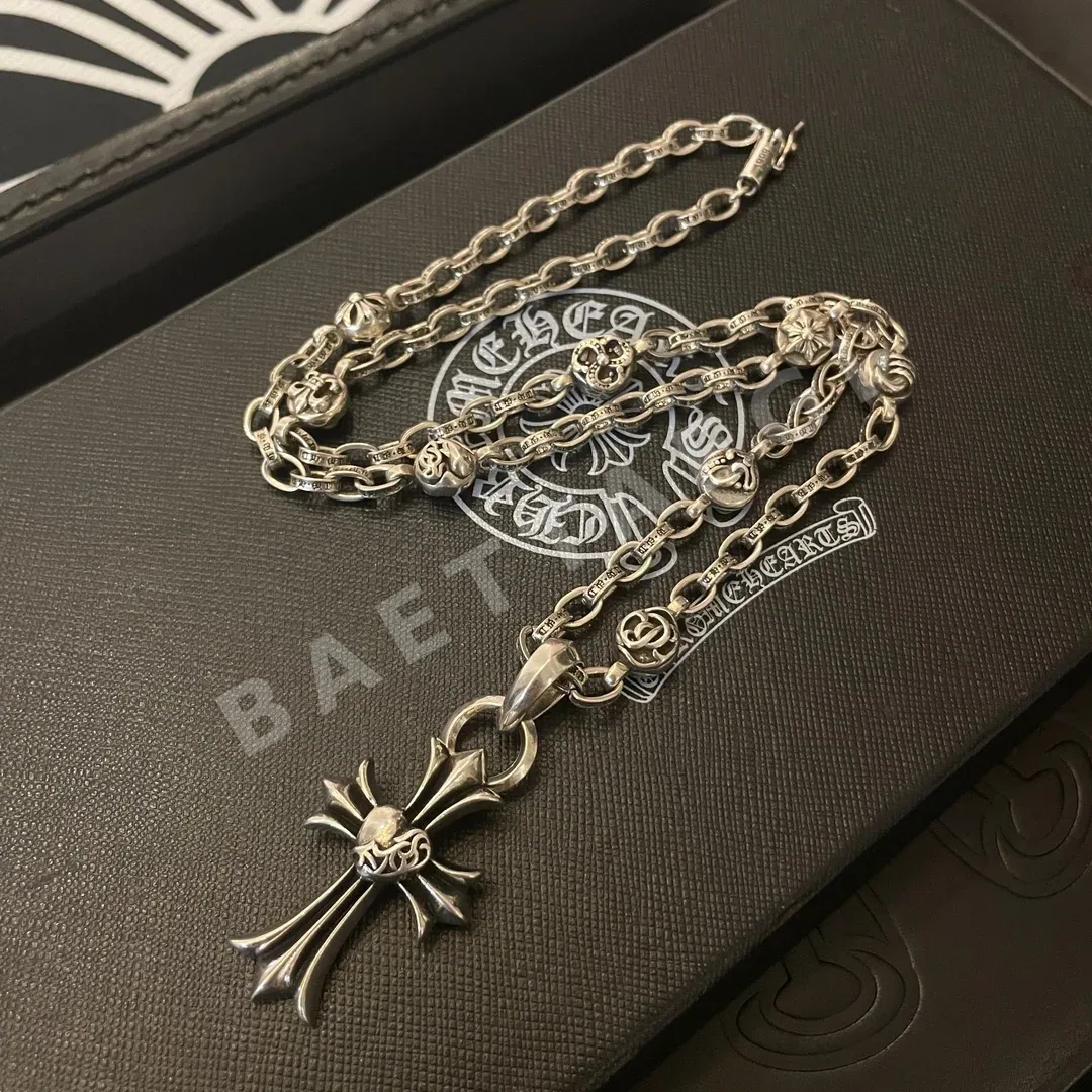 크롬하츠 클래식 레트로 크로스 하트 목걸이 상세 이미지 6