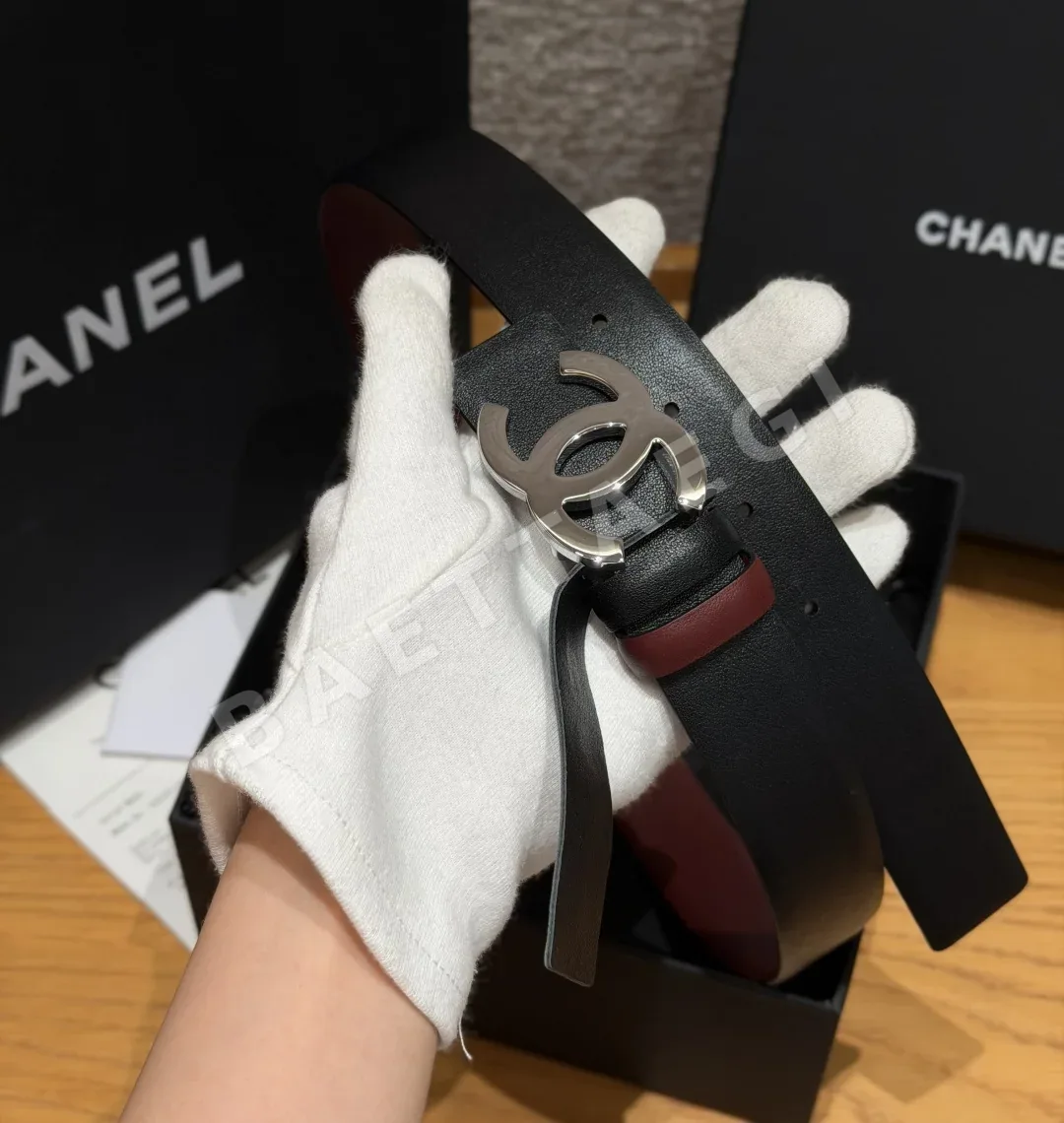 샤넬 더블 C 버클 리버시블 카프스킨 벨트 상세 이미지 8