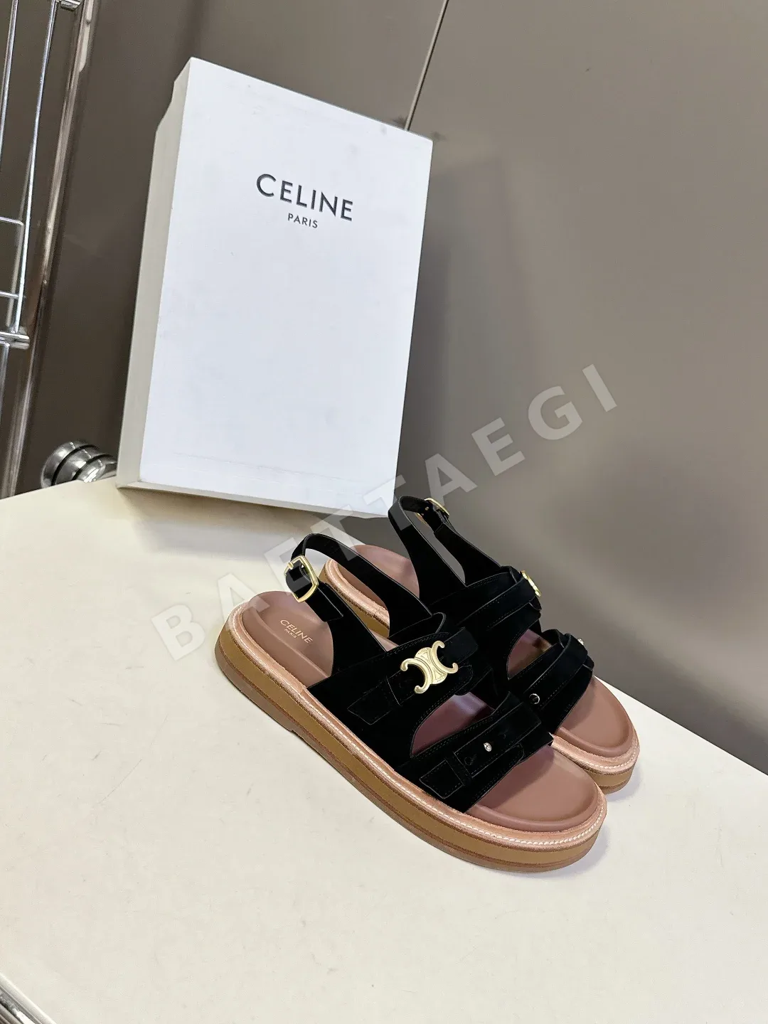 셀린느 빈티지 로마 샌들 상세 이미지 2