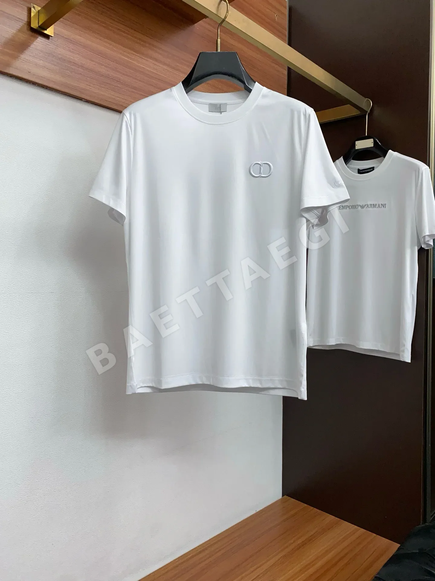 디올 마르세랭 가공 면 남성 반팔 티셔츠 143276