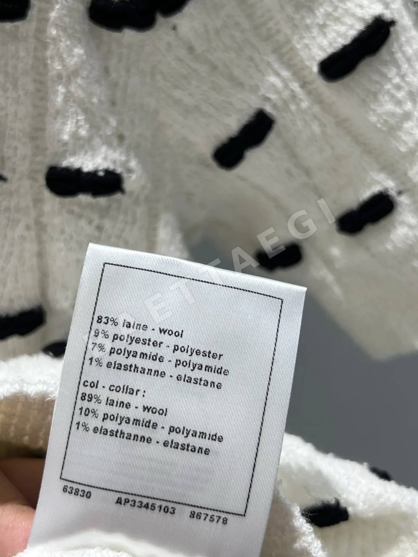 샤넬 크루넥 반팔 니트 여성의류 상세 이미지 9