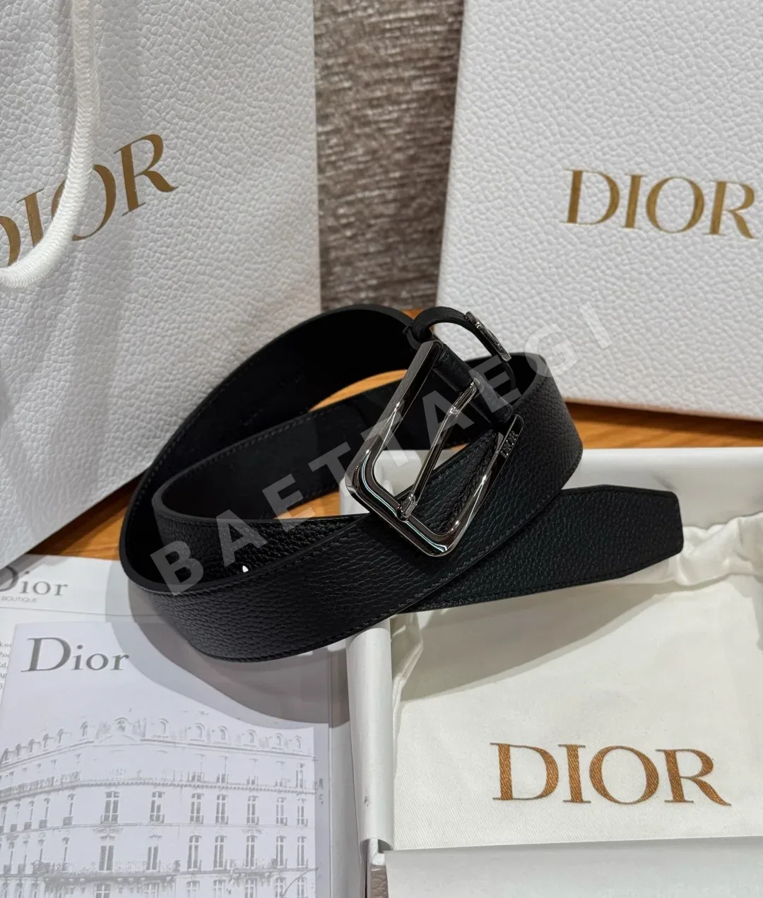 디올 CD 아이콘 33mm 소가죽 벨트 상세 이미지 2