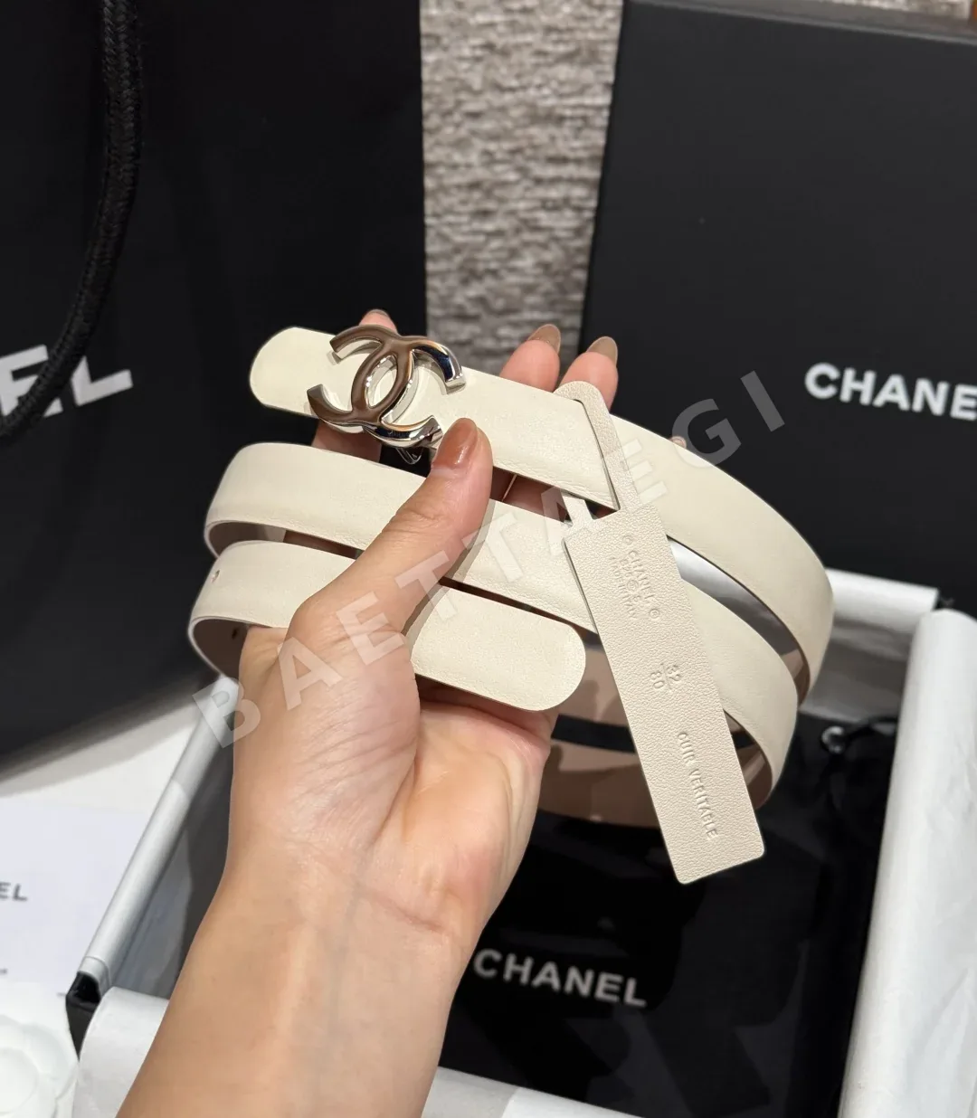샤넬 타임리스 클래식 더블 C 양면 카프스킨 벨트 상세 이미지 2