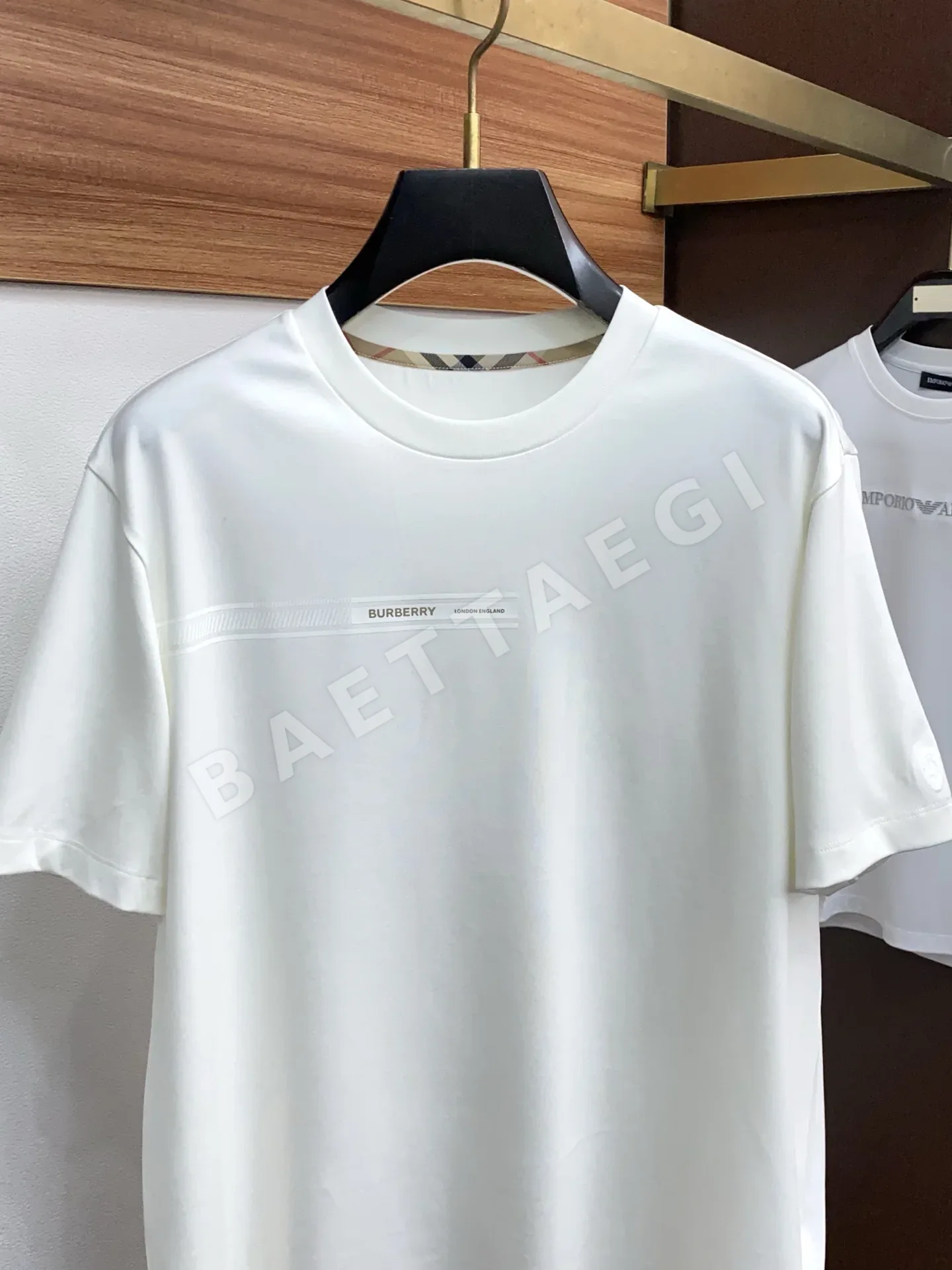버버리 코튼 반팔 티셔츠 1570 상세 이미지 2