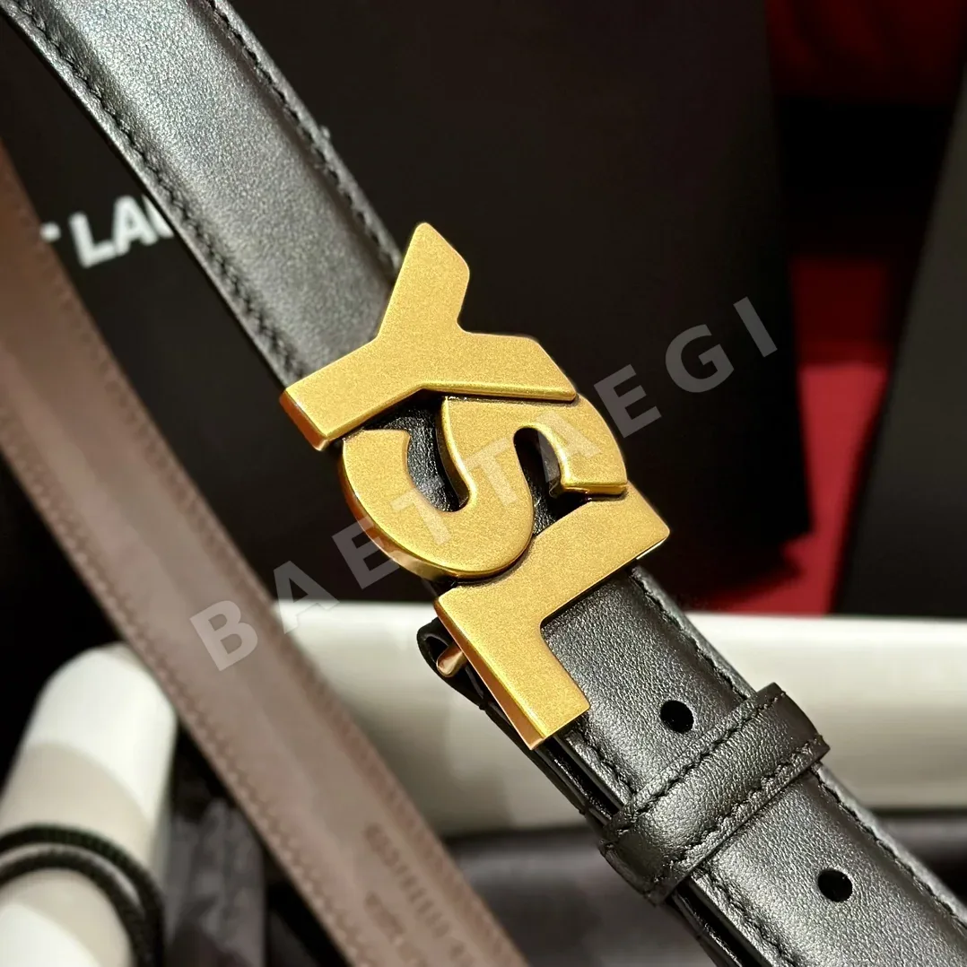 생로랑 양면 카프스킨 YSL 버클 벨트 상세 이미지 3