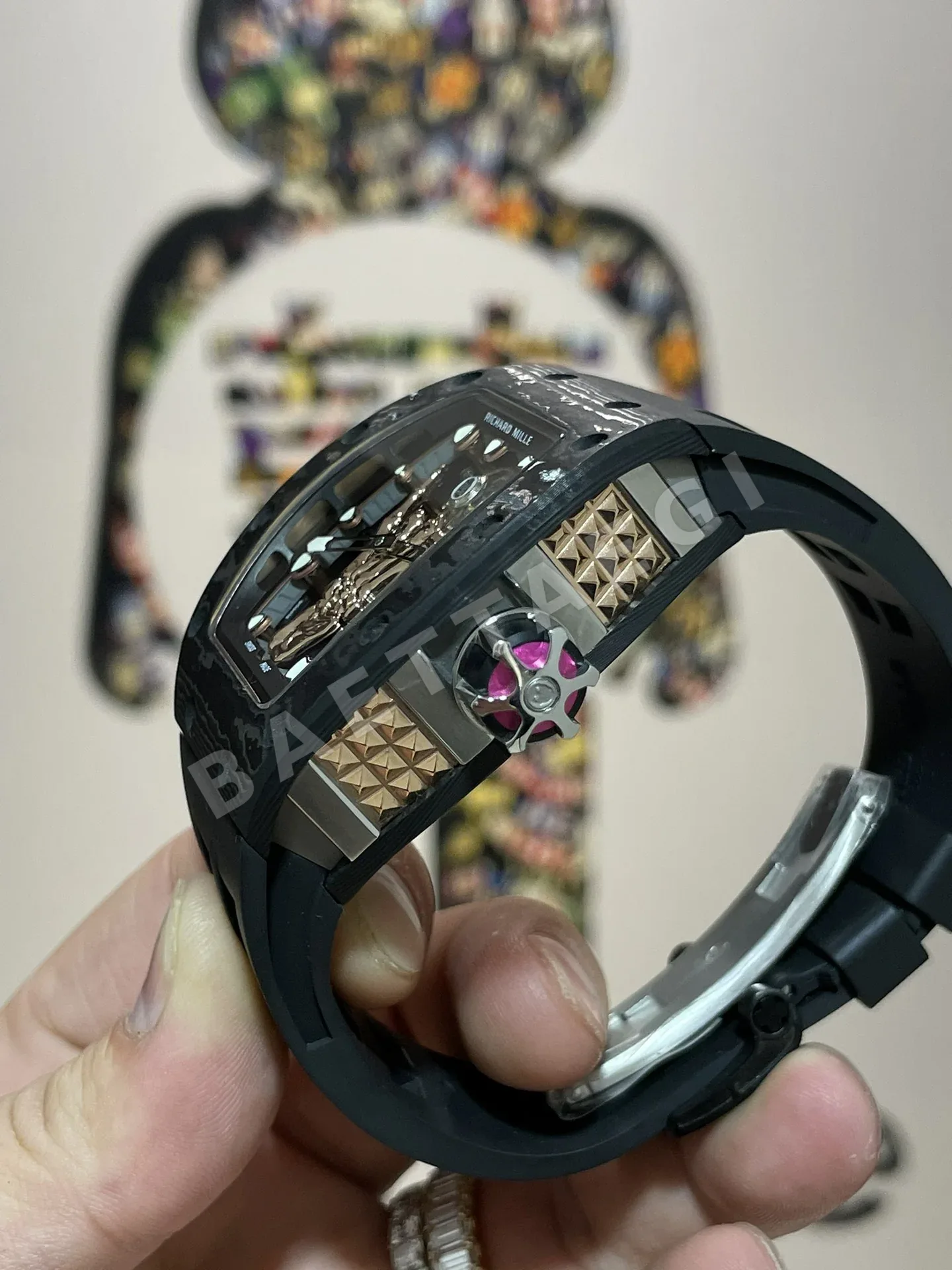 리차드밀 RM066 투르비용 NTPT 카본 TPT 카본 남성 시계 레플리카 44894 Richard Mille 상세 이미지 6