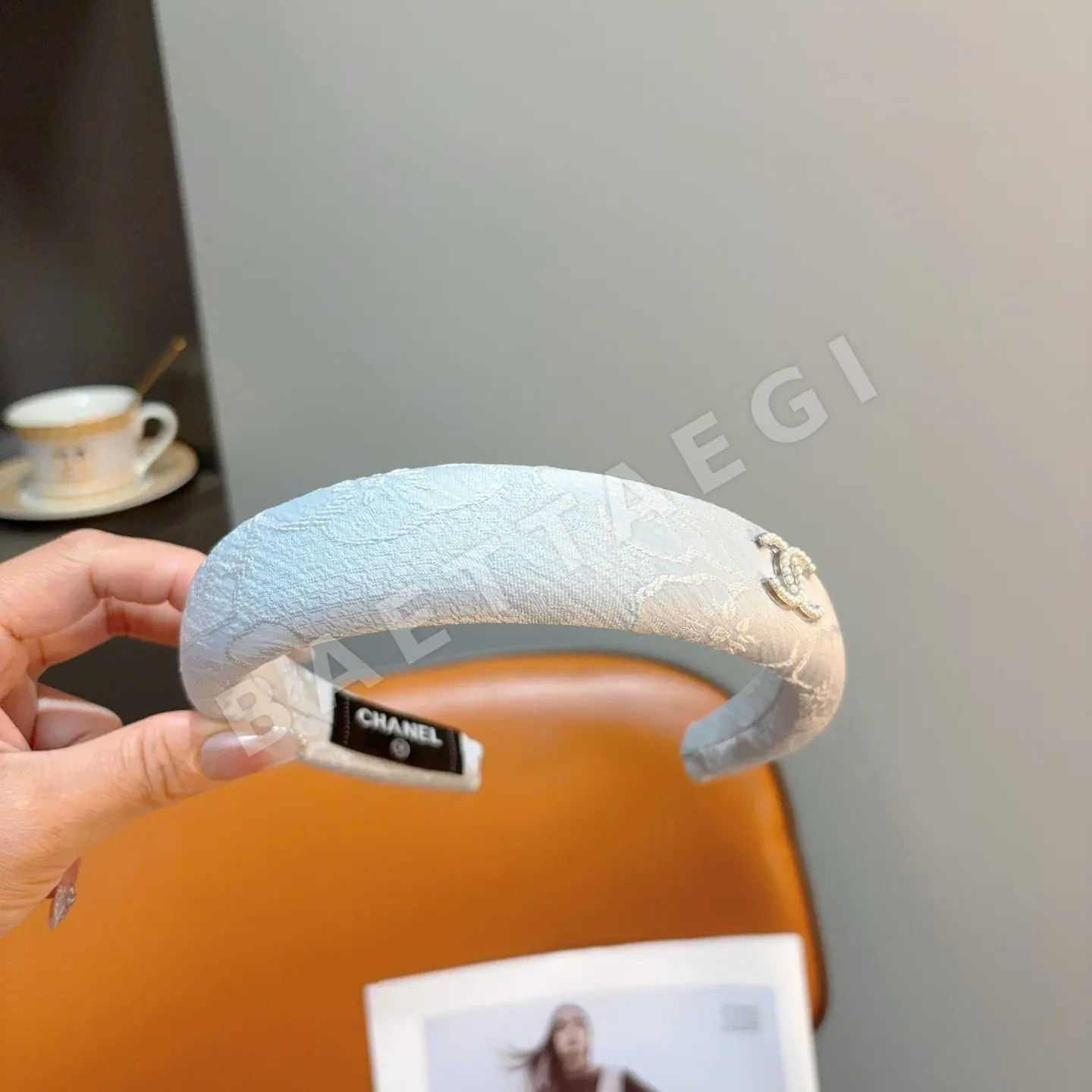 샤넬 스펀지 헤드밴드 헤어악세사리 상세 이미지 5