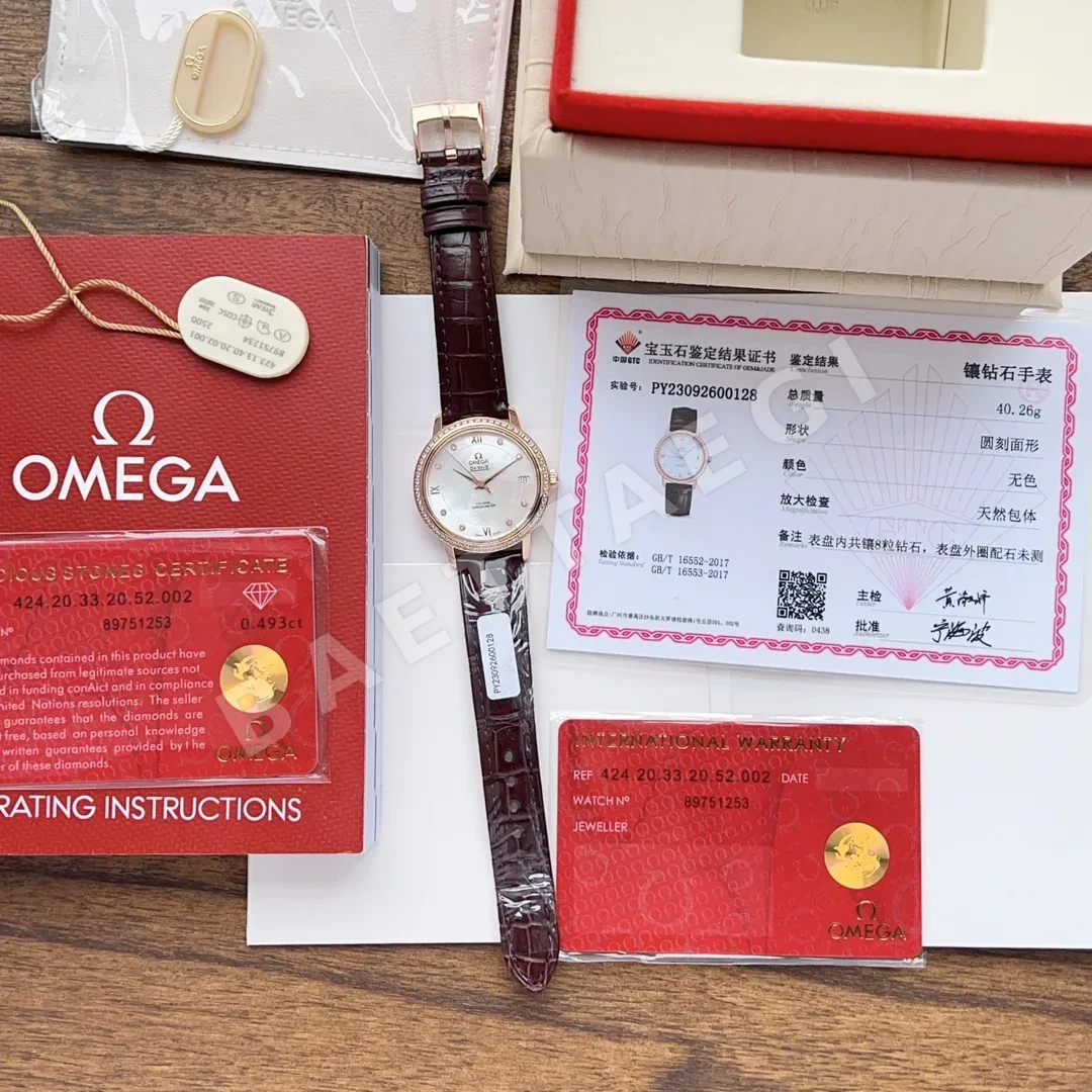 오메가 드빌 가죽스트랩 시계 레플리카 44571 Omega 상세 이미지 8