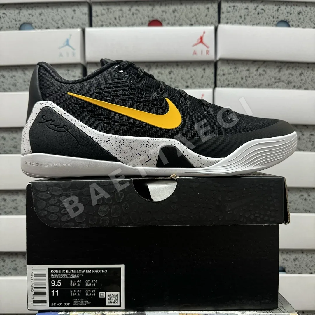 나이키 [GX] 코비 9 EM 로우 프로트로 TB IH1401-002 201391 Nike Kobe 9 EM Low Protro TB Black