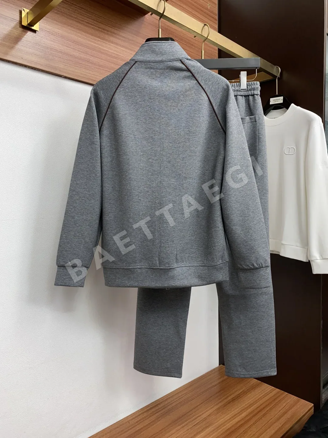 로로피아나 스탠드 카라 캐주얼 자켓 상세 이미지 9