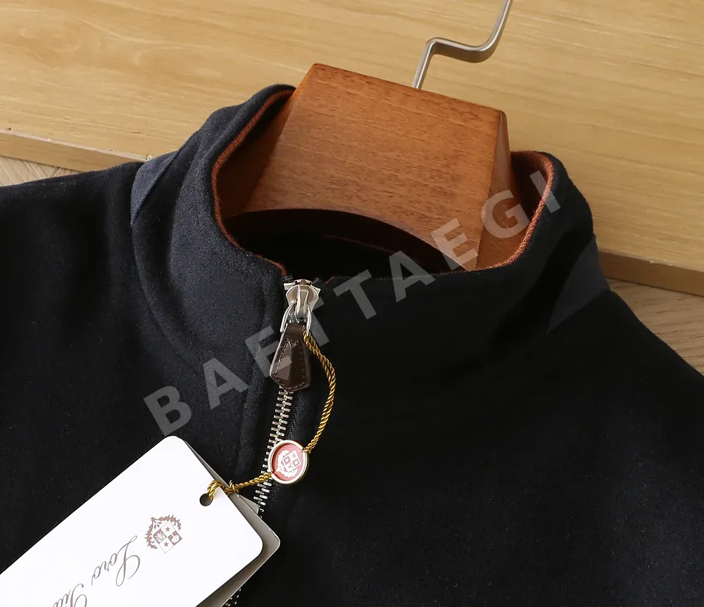 로로피아나 스탠드 카라 코튼 남성 조끼 상세 이미지 10