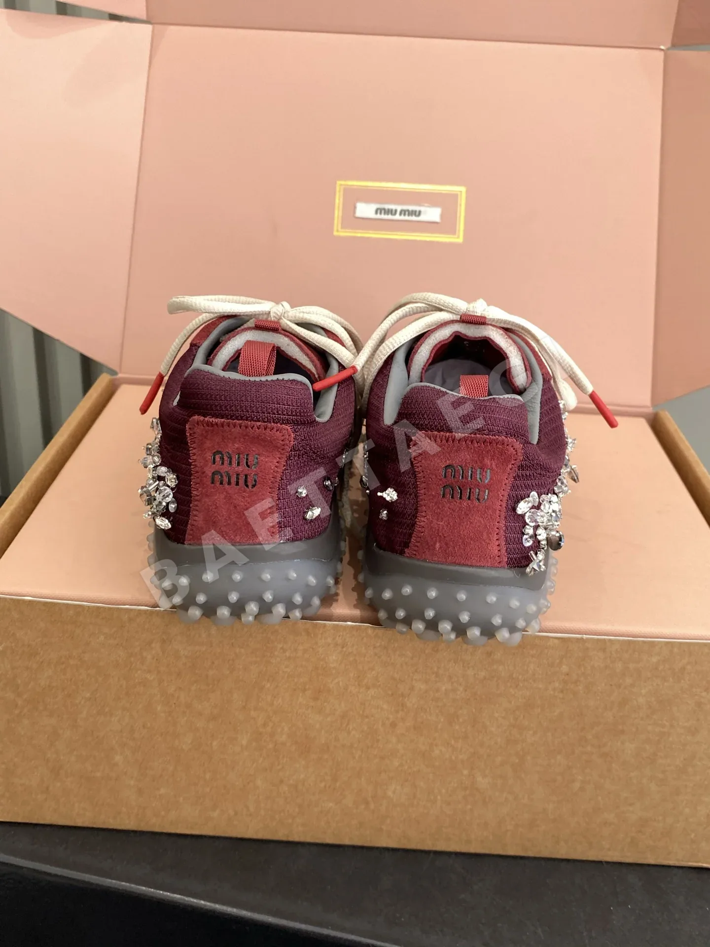 미우미우 스니커즈 니트메시 스터드 상세 이미지 8