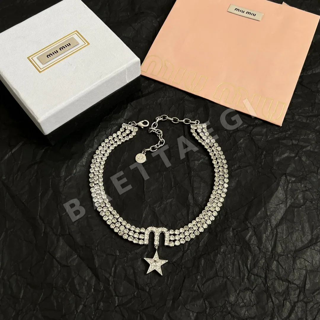 미우미우 미니 큐빅 목걸이 61288