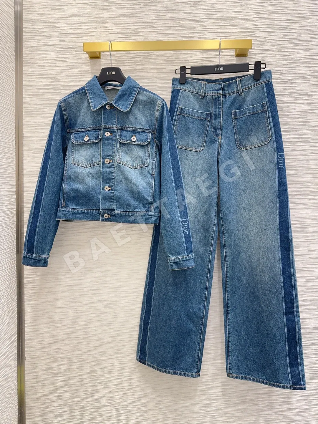 디올 여성 하이핏 데님 바지 상세 이미지 9
