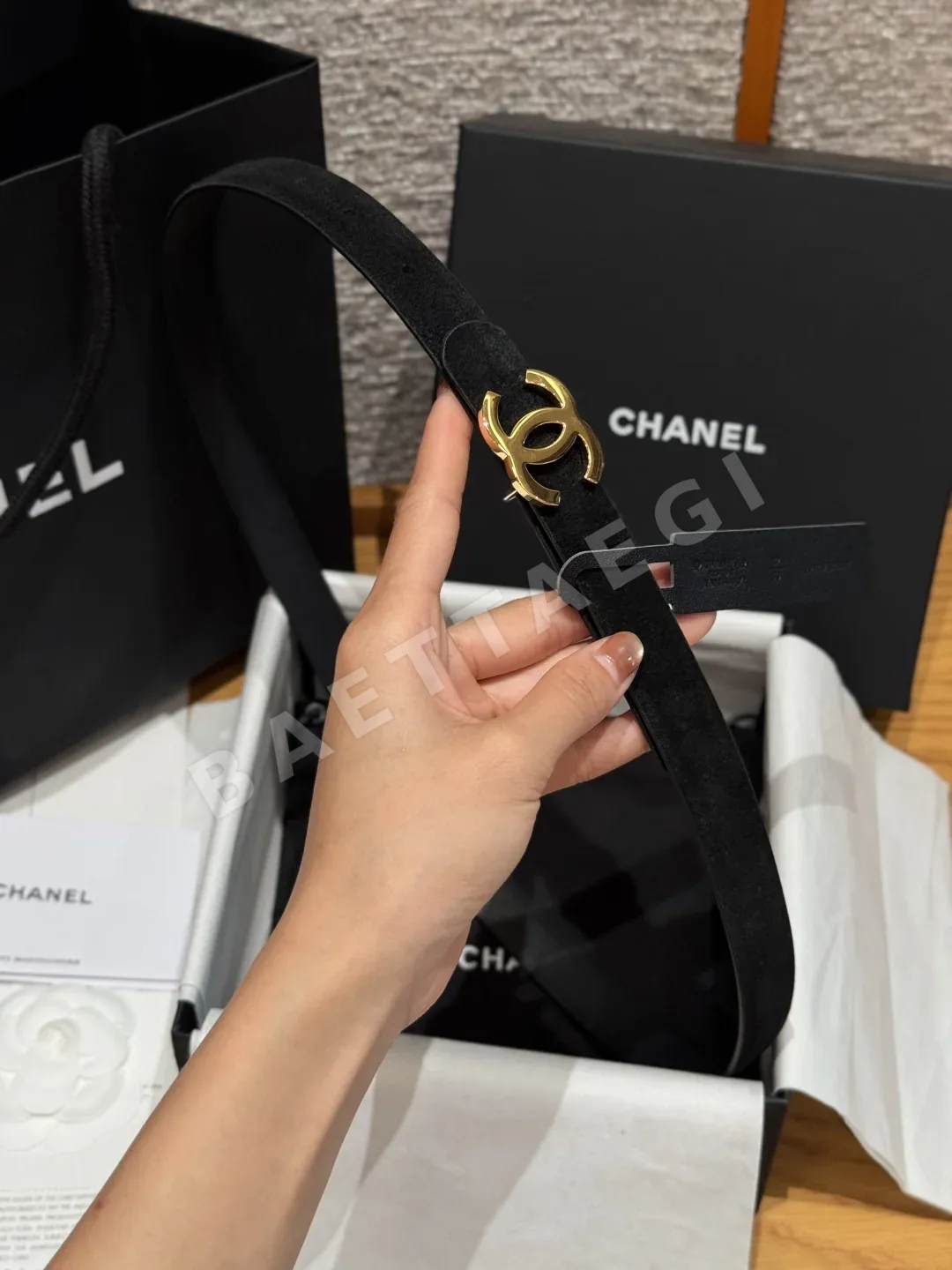 샤넬 타임리스 클래식 양면 카프스킨 벨트 상세 이미지 8