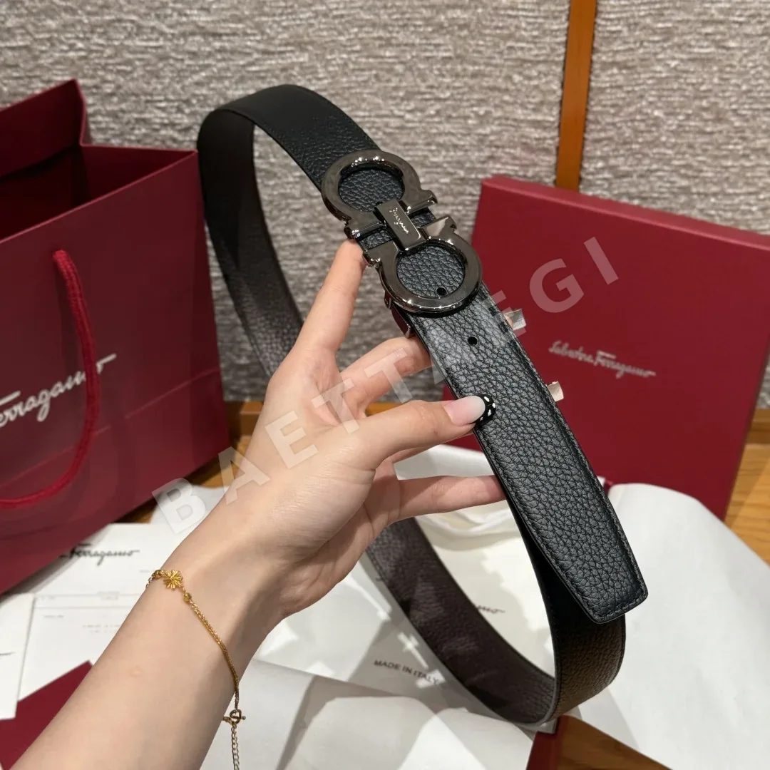페레가모 간치니 가죽 양면 벨트 상세 이미지 3