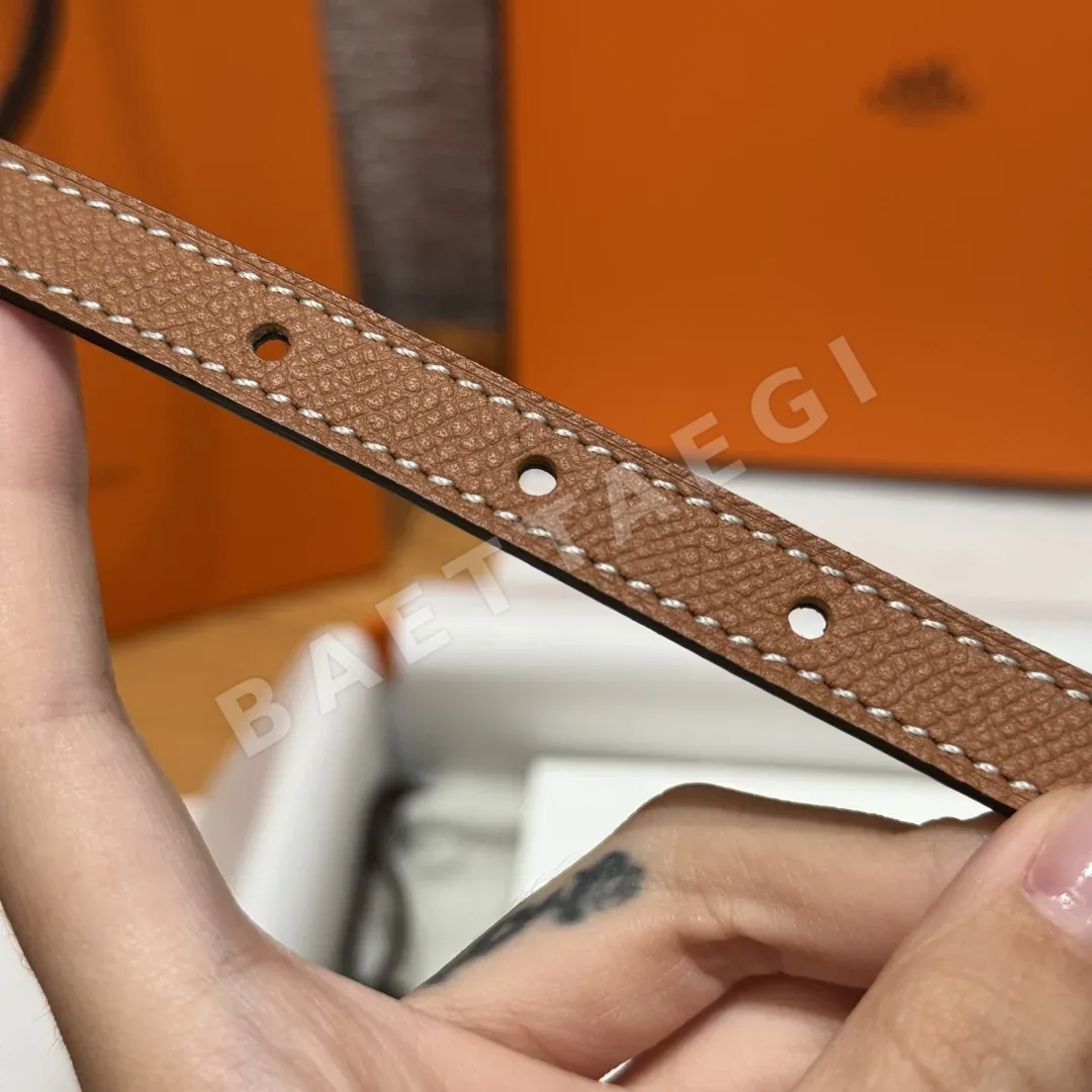 에르메스 헤리티지 양면 가죽 벨트 상세 이미지 3