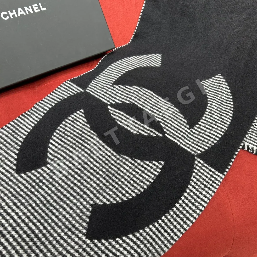 샤넬 하운드투스 캐시미어 머플러 상세 이미지 5