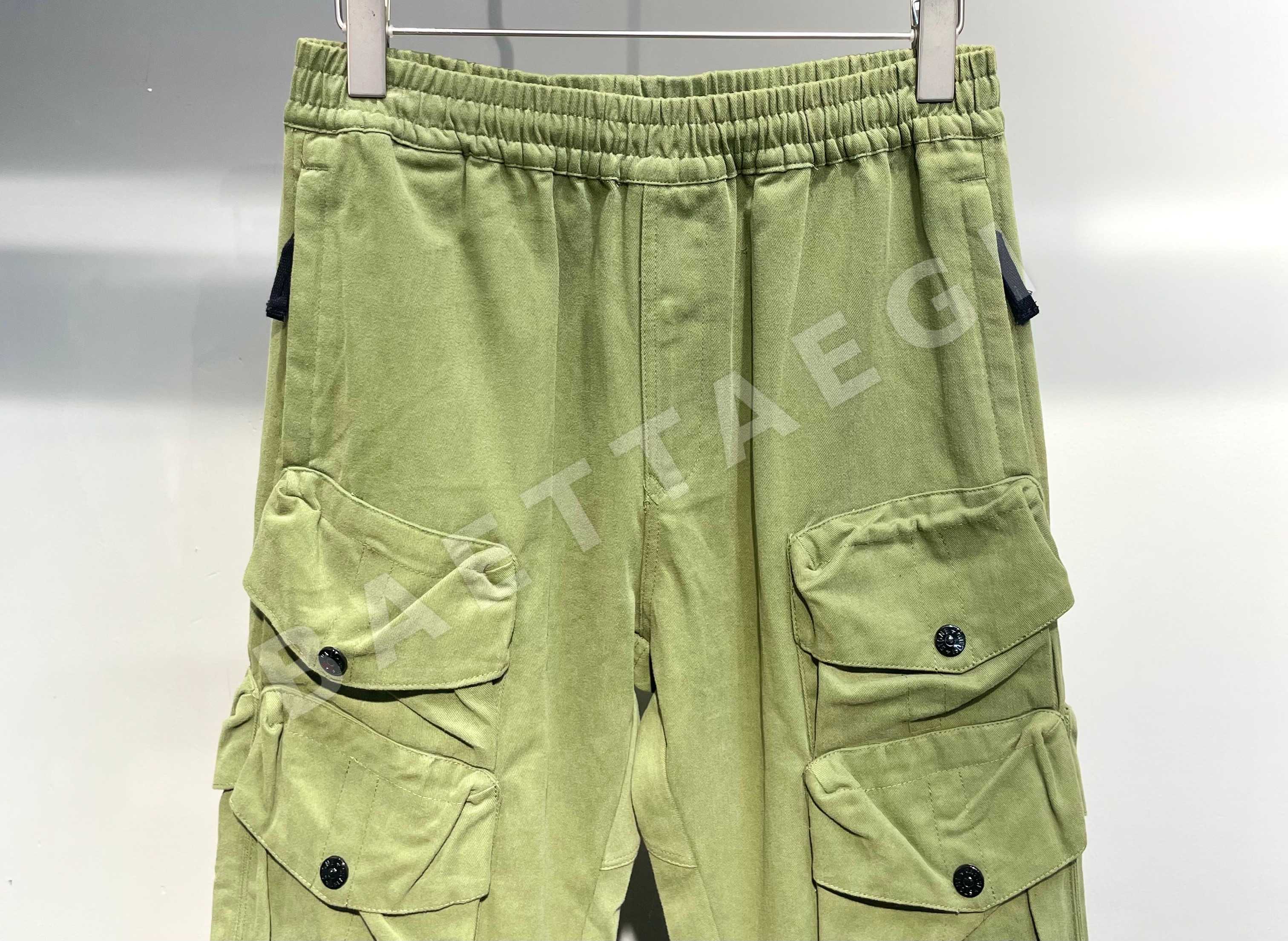 스톤아일랜드 컴퍼스 배지 워시 가공 멀티 포켓 카고 바지 상세 이미지 3