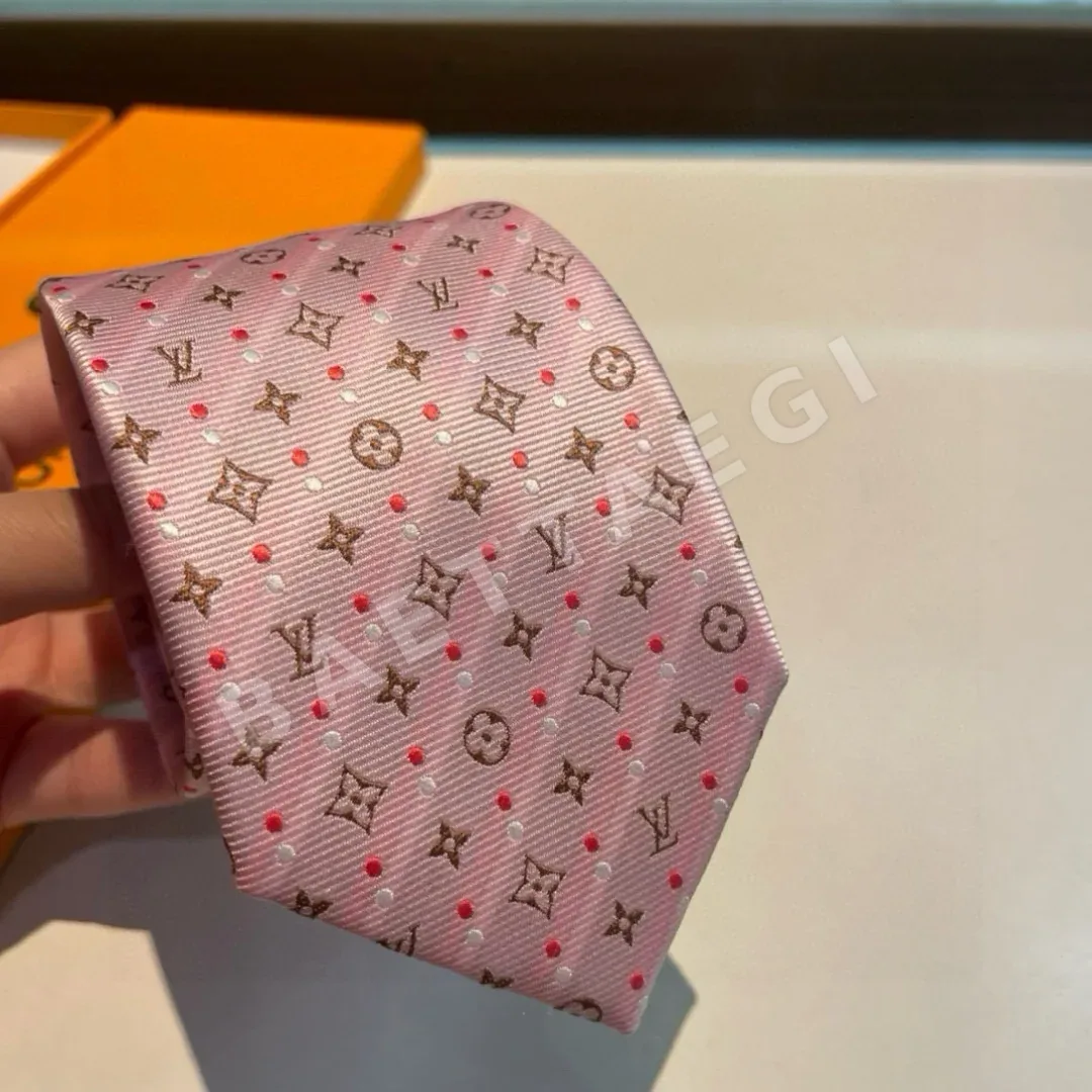루이비통 다미에 자카드 실크 넥타이 상세 이미지 6