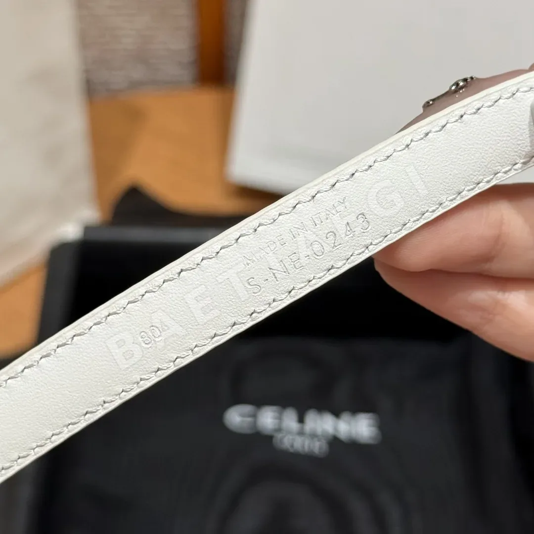 셀린느 메종 13mm 트리옹 가죽 벨트 상세 이미지 6