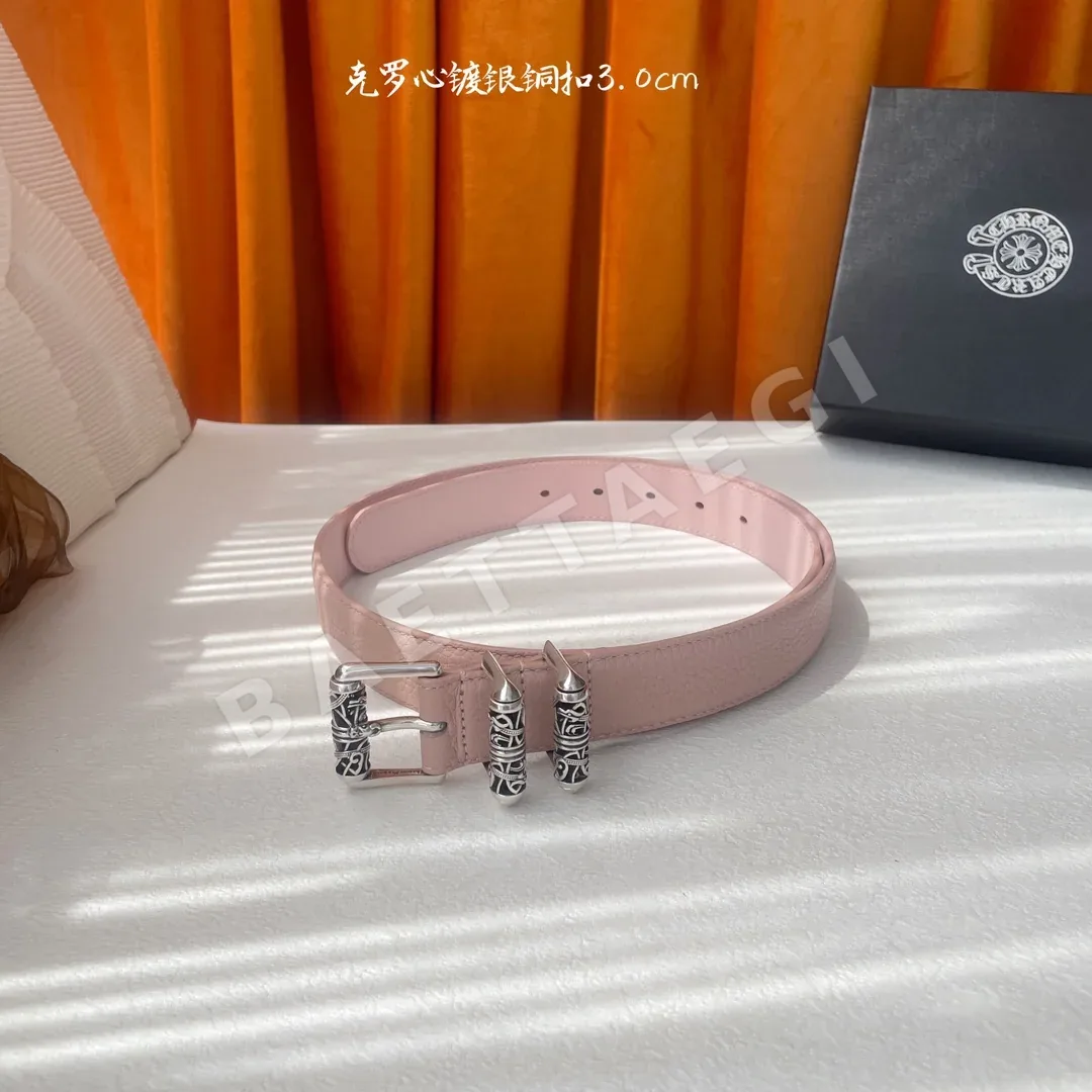 크롬하츠 켈틱 드래곤 버클 가죽 벨트 상세 이미지 2