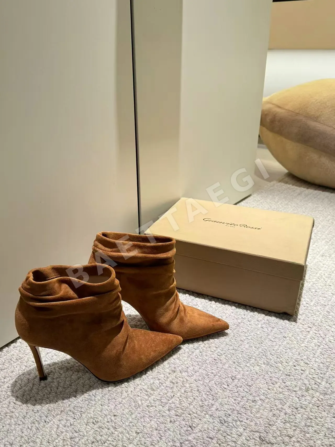지안비토 로시 지안비토 플리츠 장식 앵클 부츠 상세 이미지 7