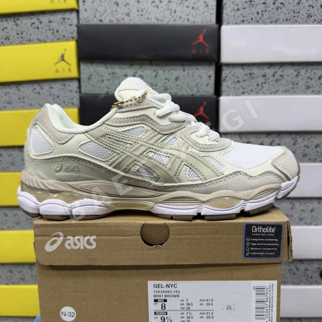아식스 [WZ] 젤 NYC 1203A663-102 200467 Asics Gel-NYC White Feather Grey