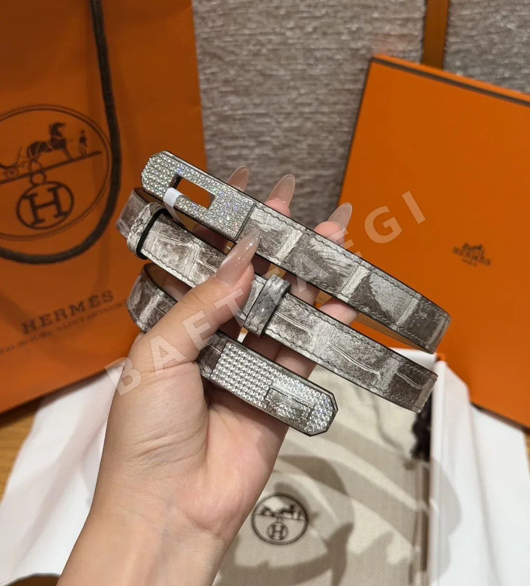 에르메스 히말라야 나일 크로코다일 벨트 상세 이미지 2