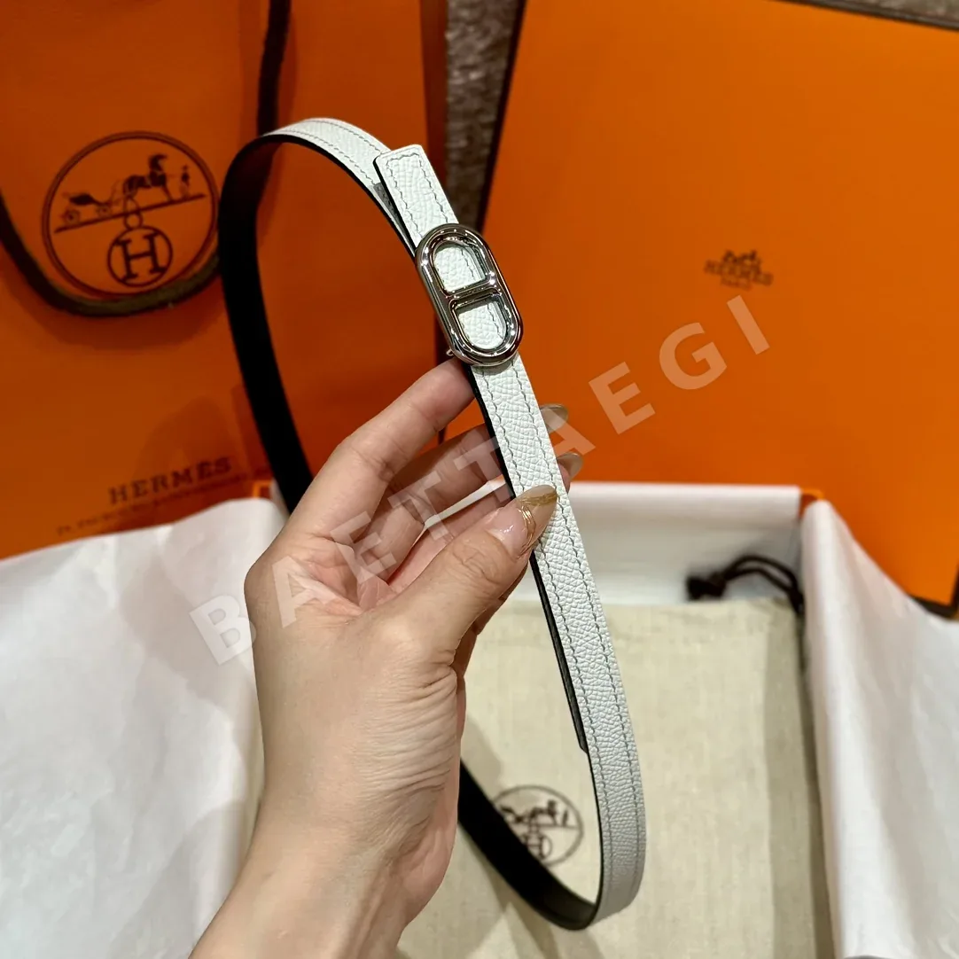 에르메스 셰느당크르 H 로고 금장 벨트 상세 이미지 5
