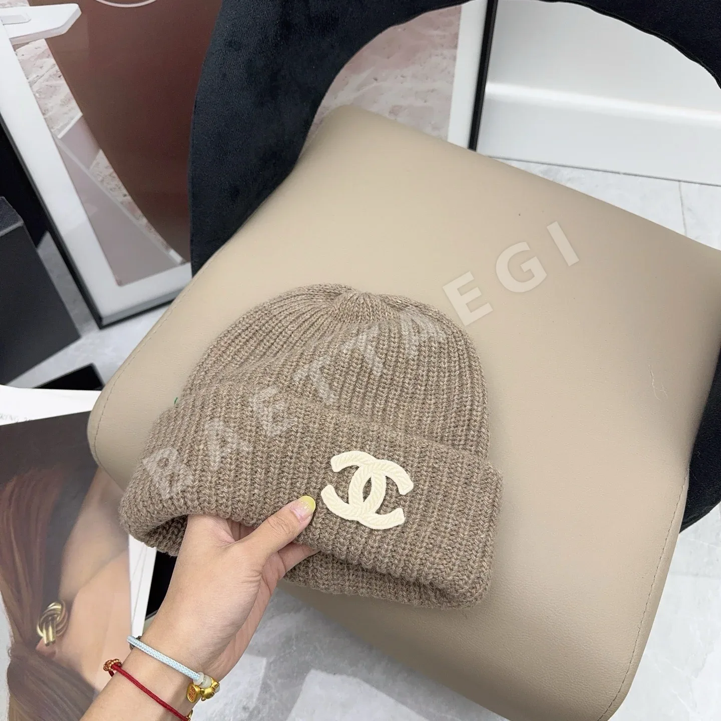 샤넬 니트 모자 82537