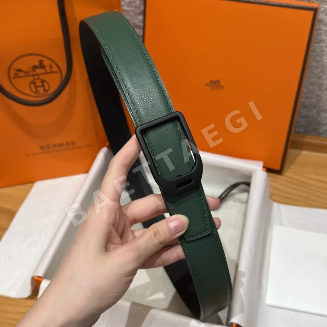 에르메스 조키 양면 앱송 가죽 벨트 상세 이미지 4