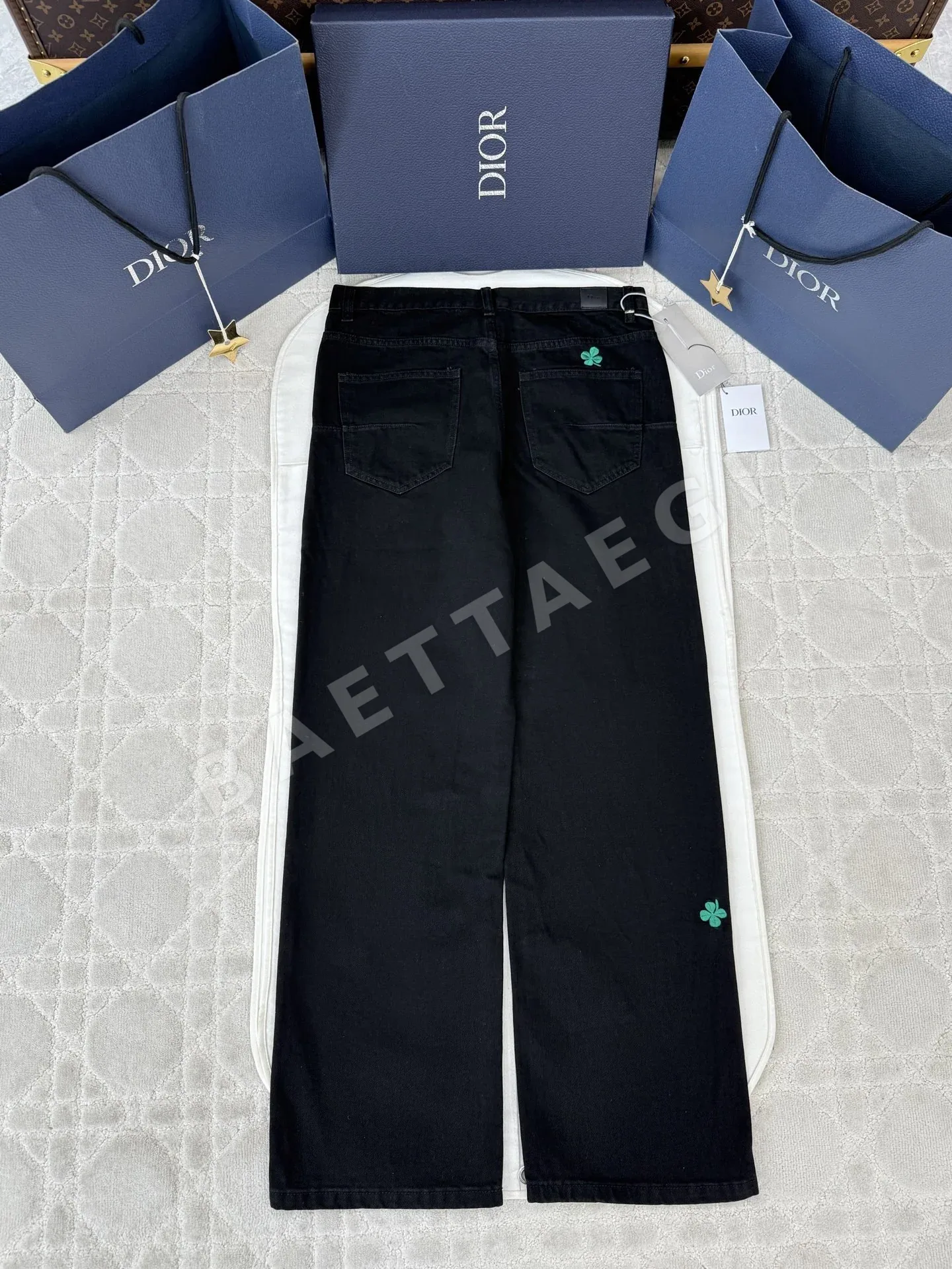 디올 4잎 클로버 여성 청바지 상세 이미지 2