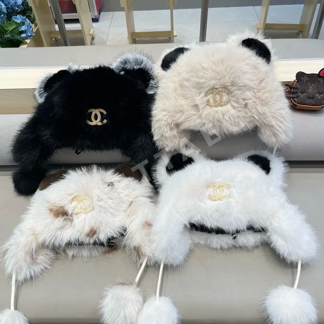샤넬 페이크 퍼 곰 귀 모자 상세 이미지 5