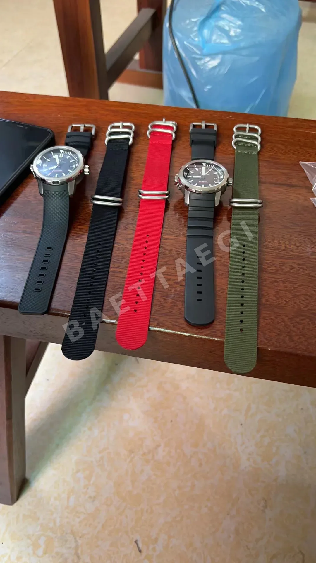 IWC 아쿠아타이머 티타늄 남성 시계 42497