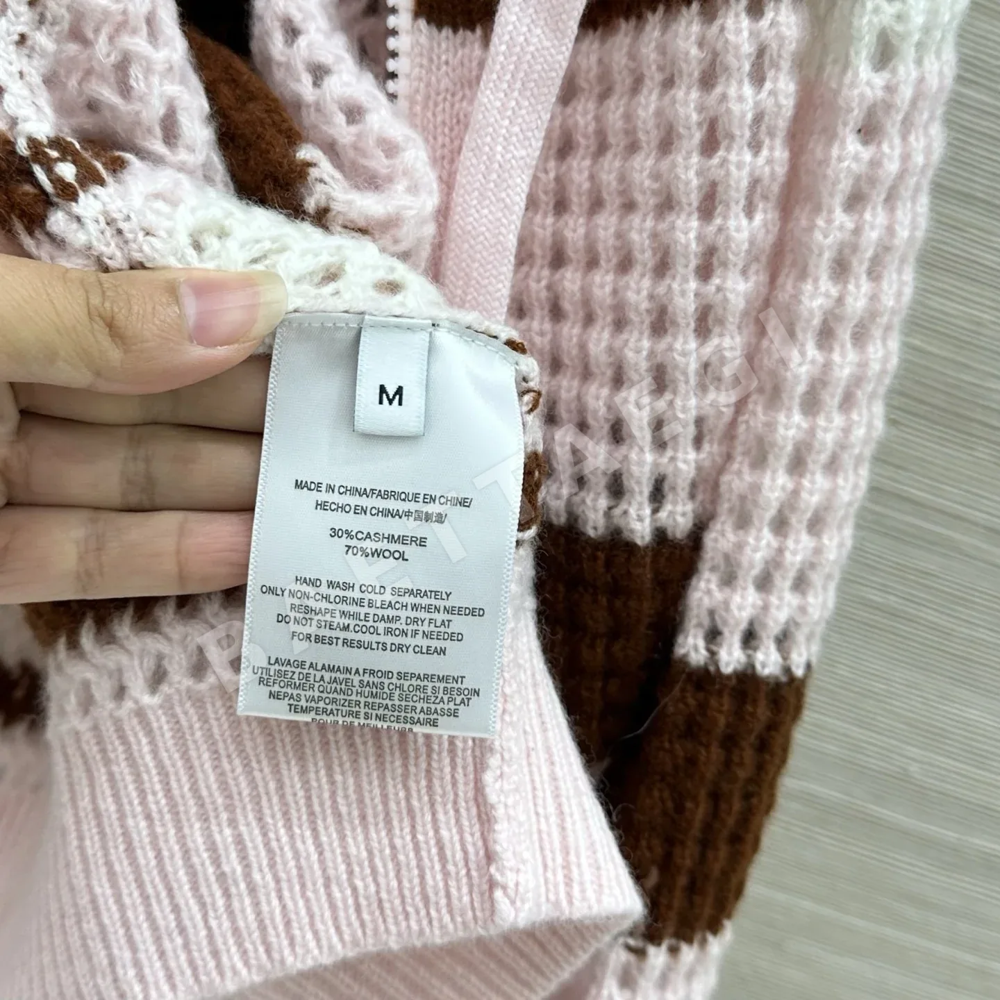 브루넬로쿠치넬리 컬러 블록 스트라이프 캐시미어 자켓 상세 이미지 7