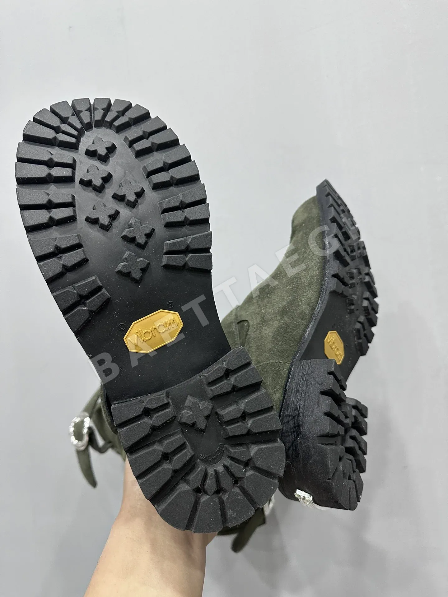 크롬하츠 부츠 그린 스웨이드 하이컷 엔지니어 상세 이미지 10