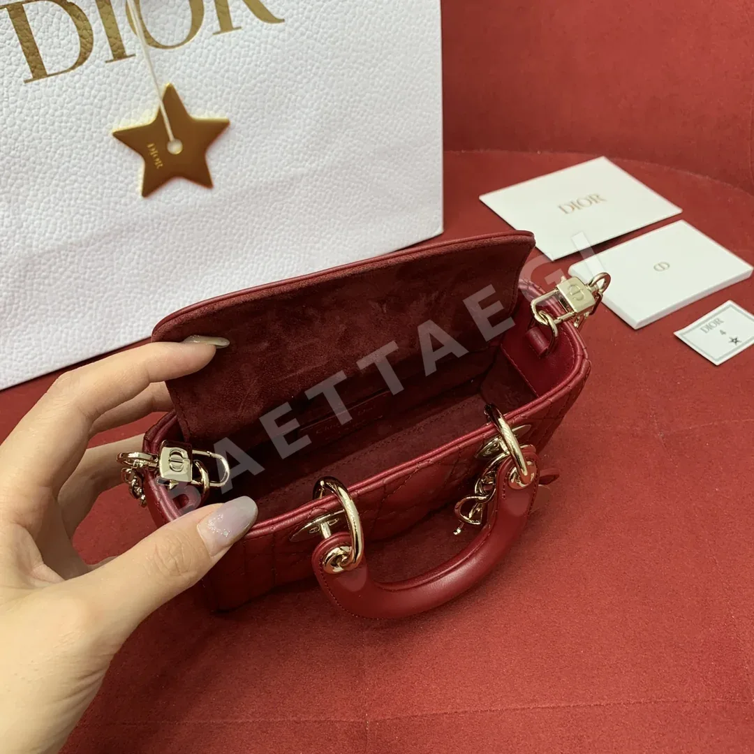 디올 레이디 디조이 슈퍼미니 램스킨 핸드백 상세 이미지 8