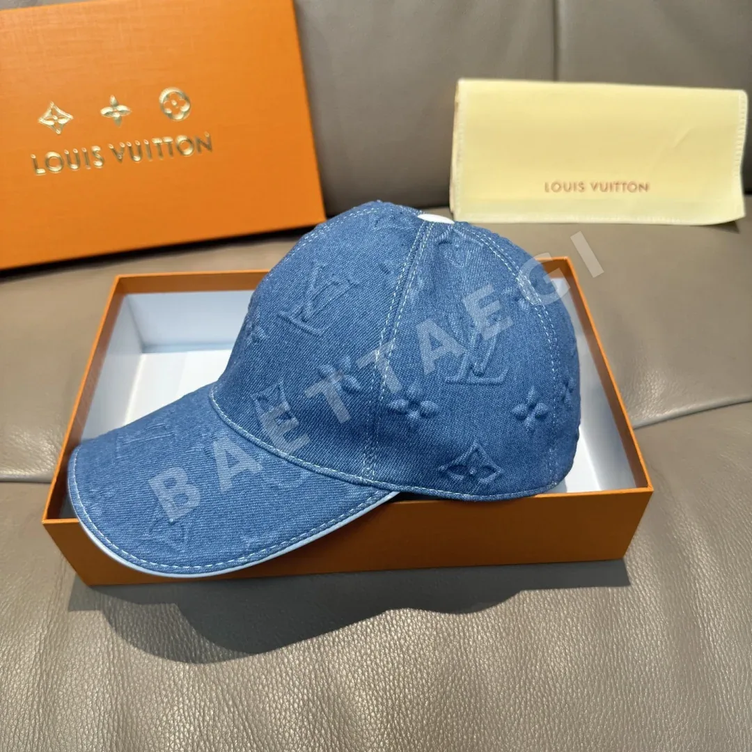 루이비통 엠보싱 로고 데님 캡 상세 이미지 2