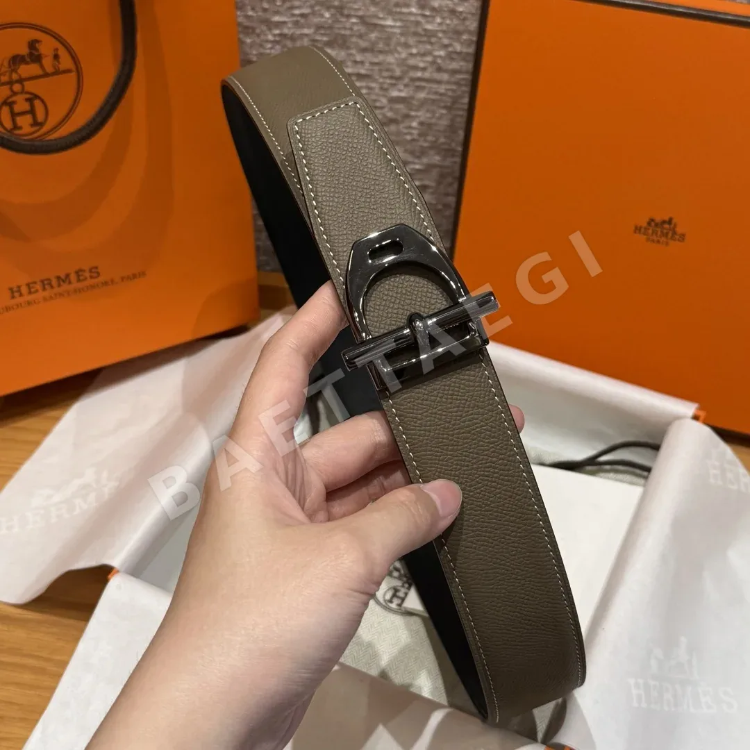 에르메스 앱송 가죽 리버서블 벨트 상세 이미지 4