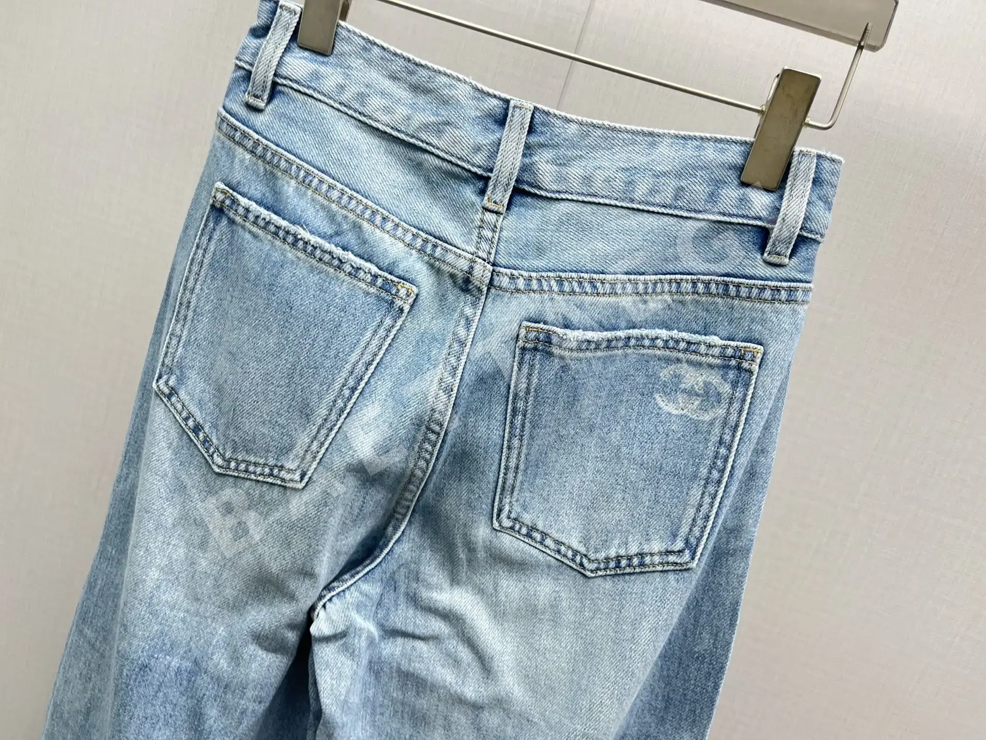 샤넬 데님 여성 바지 상세 이미지 4