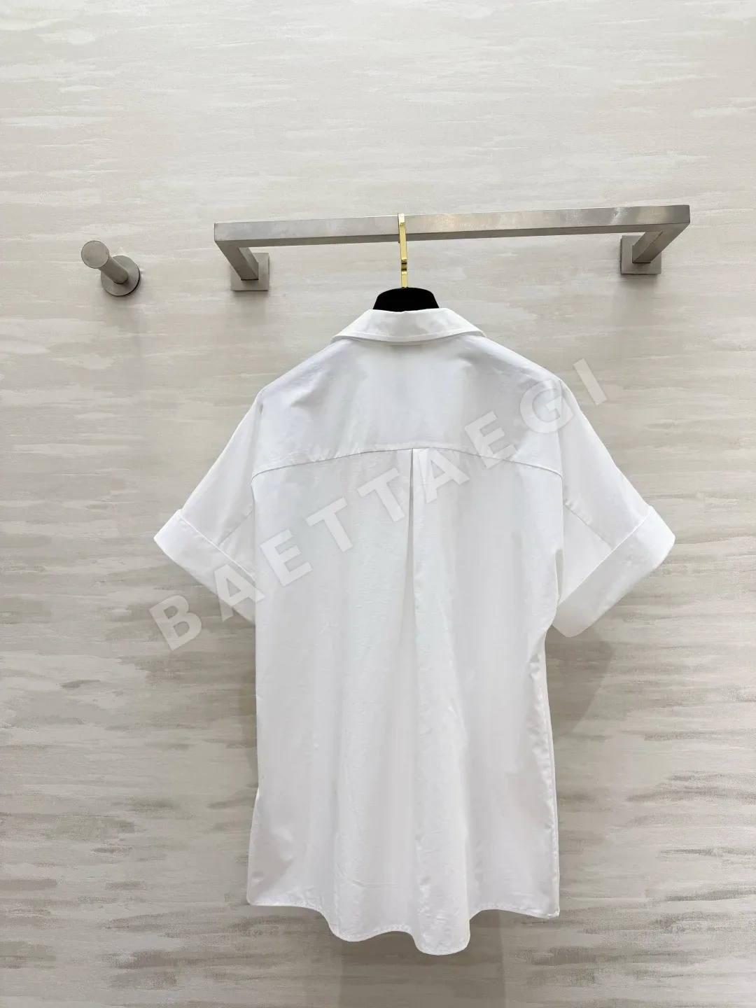 미우미우 3D 꽃무늬 진주 장식 여성 셔츠 상세 이미지 9