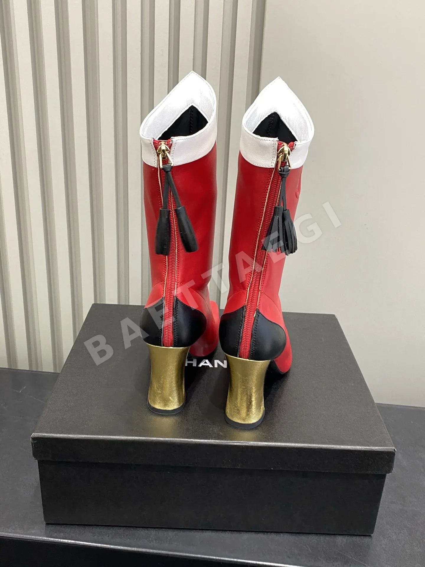 샤넬 부츠 양가죽 사선 개구부 상세 이미지 8