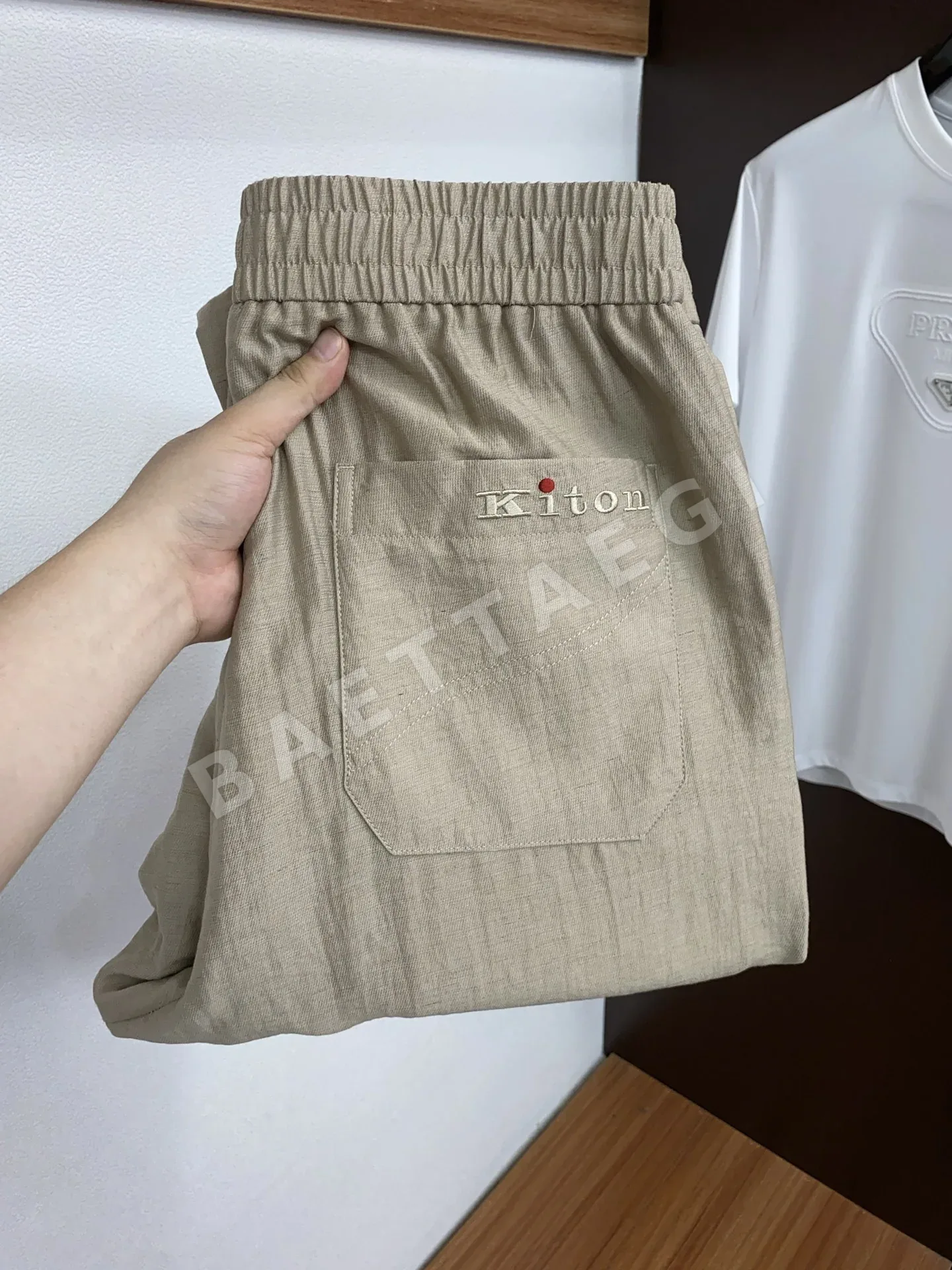 키톤 린넨 혼방 남성 캐주얼 바지